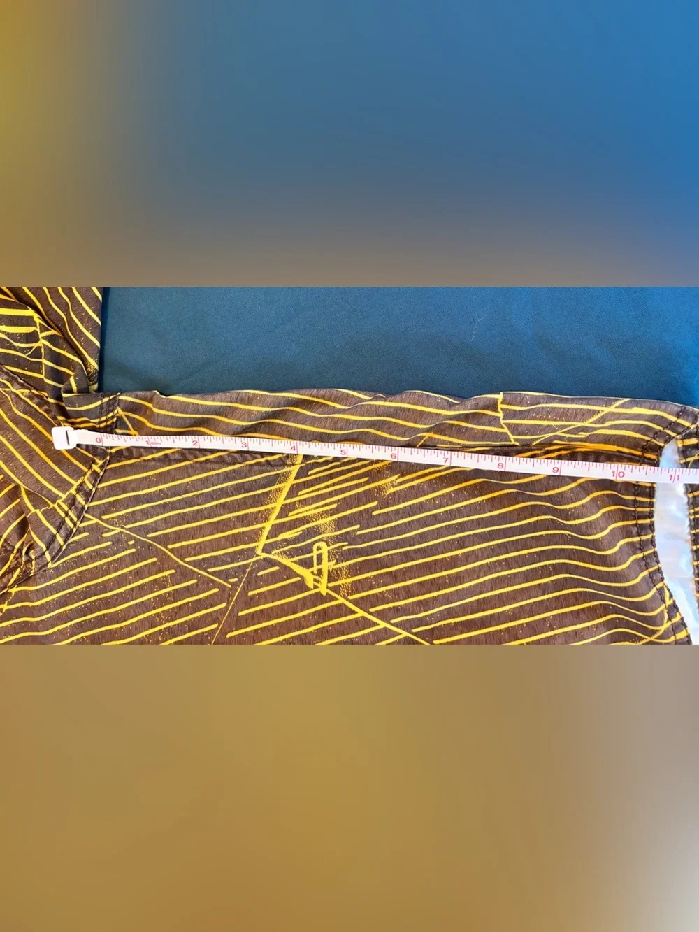 Volcom Men’s Brown & Yellow Striped Boardshorts